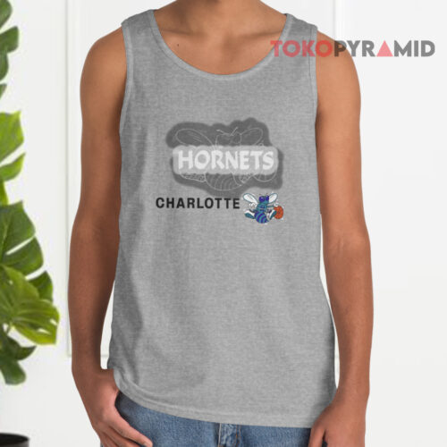 Hornets Charlotte Big Spell Out Logo Tank Top Hornets Charlotte Big Spell Out Logo Tank Top
