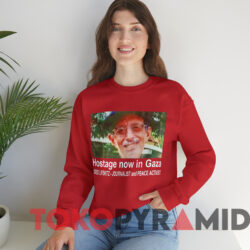 Hostage Now In Gaza Oded Lifshitz T-Shirt 3 Hostage Now In Gaza Oded Lifshitz Journalist And Peace Activist T shirt Red Sweatshirt