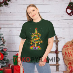 Hot Dog Ugly Christmas Tree Green T shirt