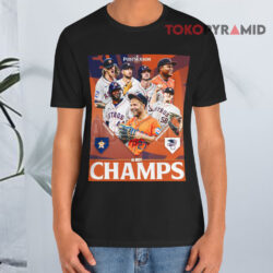 Houston Astros Mlb Postseason 2024 Al West Champs Poster Black T shirt