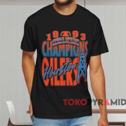 Houston Oilers 1993 Central Division Champs T shirt Black T shirt