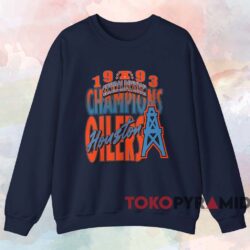 Houston Oilers 1993 Central Division Champs T-shirt 3 Houston Oilers 1993 Central Division Champs T shirt Navy Sweatshirt