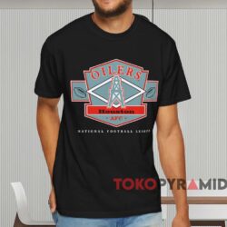 Houston Oilers Afc National Football League Shirt Black T shirt