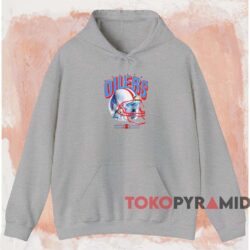 Houston Oilers Central Division Helmet Shirt 2 Houston Oilers Central Division Helmet Shirt Grey Hoodie