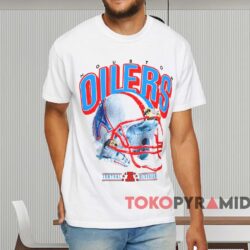 Houston Oilers Central Division Helmet Shirt White T shirt