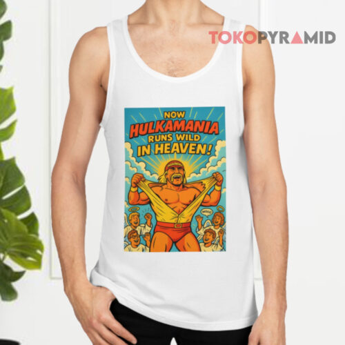 Hulkamania Runs Wild In Heaven Hulk Hogan Tank Top Hulkamania Runs Wild In Heaven Hulk Hogan Tank Top