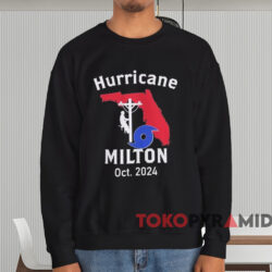 Hurricane Milton Oct 2024 Lineman Shirt 4 Hurricane Milton Oct 2024 Lineman Shirt Black Sweatshirt