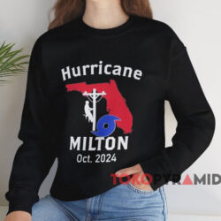 Hurricane Milton Oct 2024 Lineman Shirt 3 Hurricane Milton Oct 2024 Lineman Shirt Black Sweatshirt
