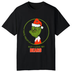 I Hate People But I Love My Chicago Bears Grinch T-Shirt 5 I Hate People But I Love My Chicago Bears Grinch T shirt