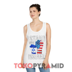 I Stand With Israel Political Shirt 4 I Stand With Israel Political White Tank Top