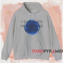 I Survived Hurricane Milton 2024 Shirt 2 I Survived Hurricane Milton 2024 Shirt Grey Hoodie