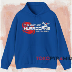I Survived Hurricane Milton 2024 T-shirt 2 I Survived Hurricane Milton 2024 T shirt Blue Hoodie