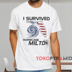 I Survived Hurricane Milton Oct 2024 T shirt White T shirt