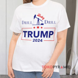 I Will Fight Trump Drill Baby Drill 2024 White T shirt