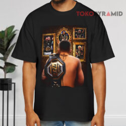 Ilia Topuria 5th Lightweight Champion Black T shirt