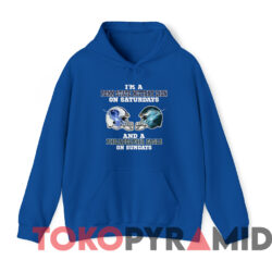 I'm A Penn State Nittany Lion Saturdays Philadelphia Eagle Sundays T-shirt 2 I'm A Penn State Nittany Lion Saturdays Philadelphia Eagle Sundays T shirt Blue Hoodie