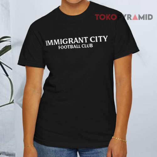 Immigrant City Football Club T shirt Front Immigrant City Football Club T shirt Front