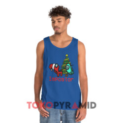 Impostor Among Game Us Christmas Blue Tank Top