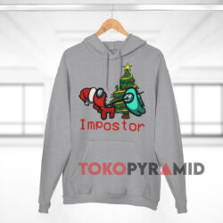 Impostor Among Game Us Christmas Grey Hoodie
