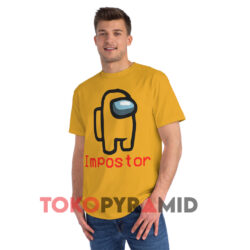Impostor Among Game Us Sus Crewmate Gamer Yellow T shirt