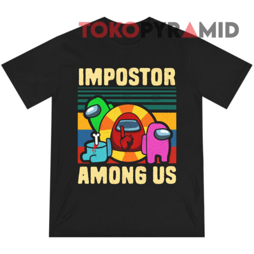 Impostor Among Us Shhh Retro T shirt Impostor Among Us Shhh Retro T shirt