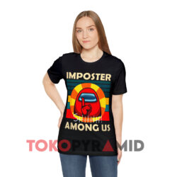 Impostor Among Us Shhh Vintage Black T shirt