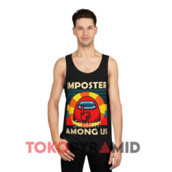 Impostor Among Us Shhh Vintage Black Tank Top