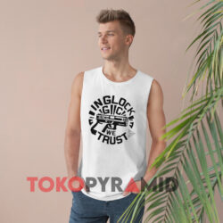 In Glock We Trust White Tank Top