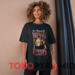 In Memory Of Taylor Swift 1989 To 2016 Tee Black T shirt