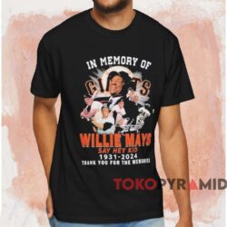 In Memory Of Willie Mays Say Hey Kid Shirt Black T shirt
