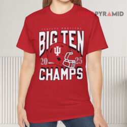 Indiana 2025 Big Ten Football Champs Shirt 4 Indiana 2025 Big Ten Football Champs Red T shirt