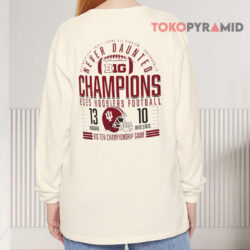 Indiana Football Big Ten Champions Score Shirt 4 Indiana Football Big Ten Champions Score Long sleeved Back