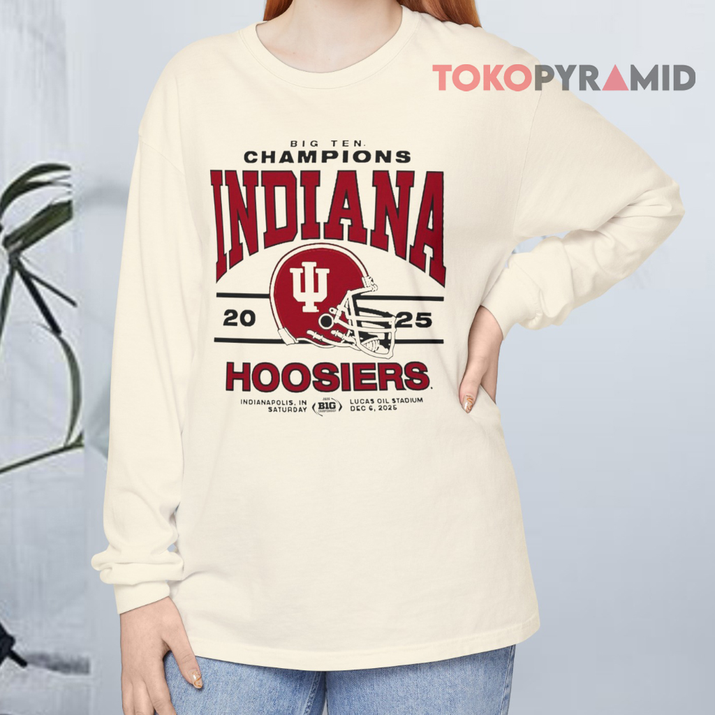 Indiana Hoosiers 2025 Big Ten Champions Long sleeved Indiana Hoosiers 2025 Big Ten Champions Long sleeved