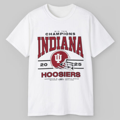 Indiana Hoosiers 2025 Big Ten Champions T shirt Indiana Hoosiers 2025 Big Ten Champions T shirt