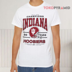 Indiana Hoosiers 2025 Big Ten Champions Shirt 2 Indiana Hoosiers 2025 Big Ten Champions White T shirt