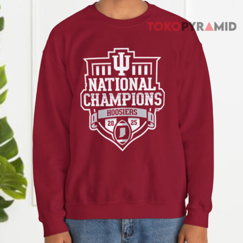 Indiana Hoosiers 2025 Football National Champions Red Sweatshirt