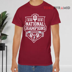 Indiana Hoosiers 2025 Football National Champions Red T shirt