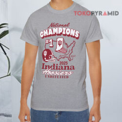 Indiana Hoosiers 2025 National Champions #1 Team Grey T shirt