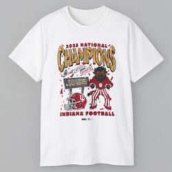 Indiana Hoosiers 2025 National Champions Never Daunted Iu Wins Mascot T shirt