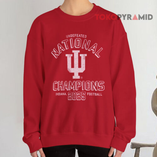 Indiana Hoosiers 2025 National Champions Red Sweatshirt