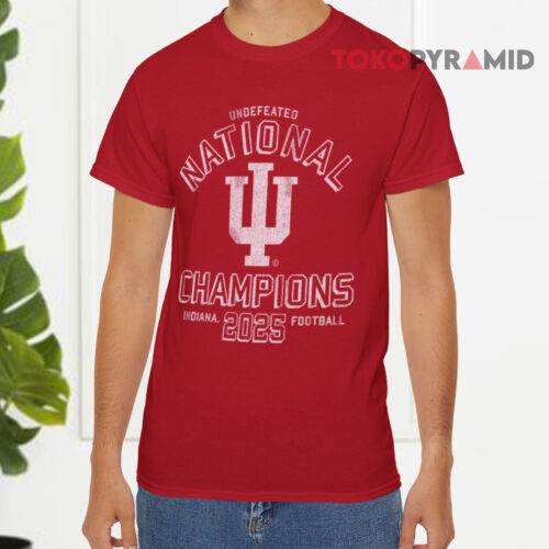 Indiana Hoosiers 2025 National Champions Red T shirt