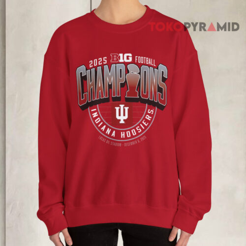 Indiana Hoosiers Big 10 Champions Red Sweatshirt Indiana Hoosiers Big 10 Champions Red Sweatshirt