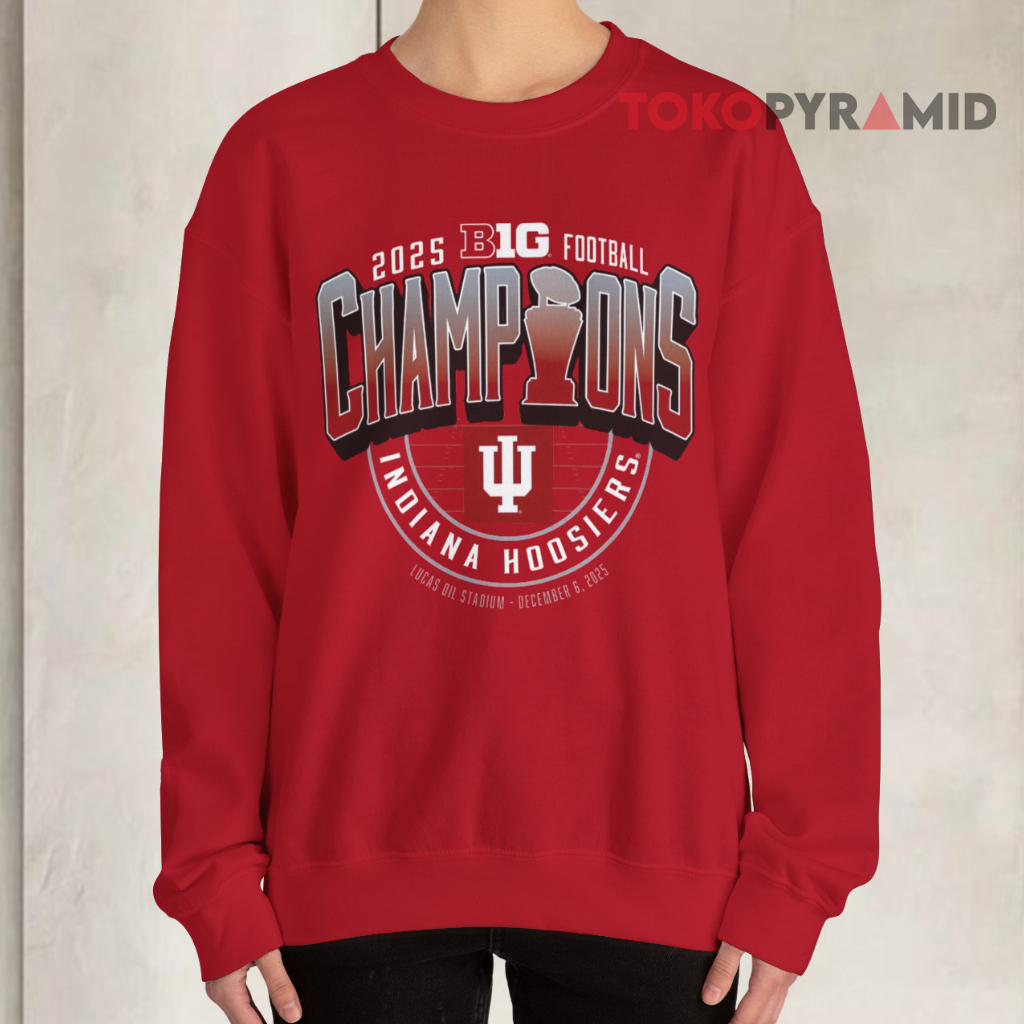 Indiana Hoosiers Big 10 Champions Red Sweatshirt Indiana Hoosiers Big 10 Champions Red Sweatshirt