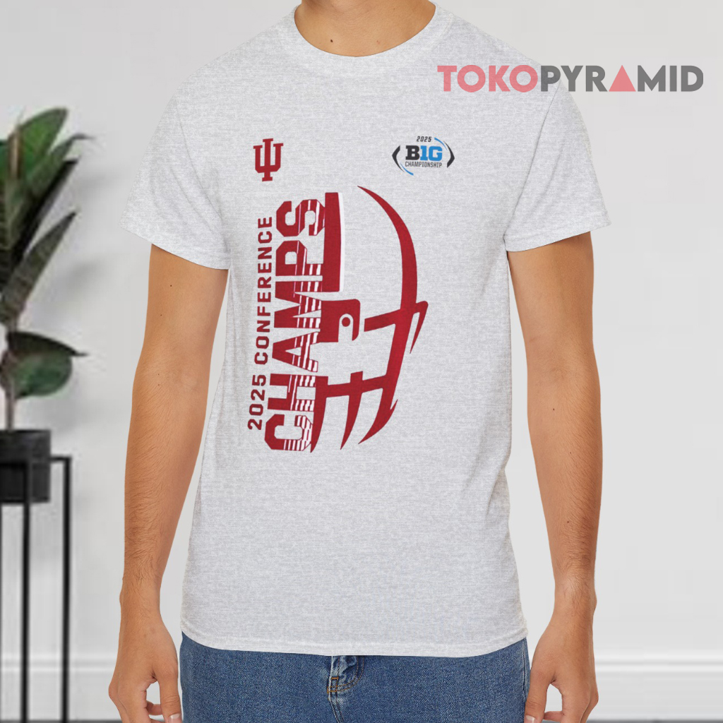 Indiana Hoosiers Big 10 Conference Champions Grey T shirt Indiana Hoosiers Big 10 Conference Champions Grey T shirt