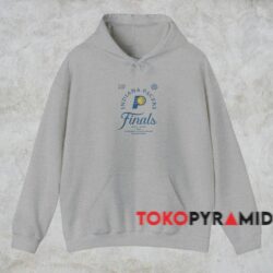 Indiana Pacers 2025 Eastern Conference Champions Locker Room Shirt 2 Indiana Pacers 2025 Eastern Conference Champions Locker Room Shirt Grey Hoodie