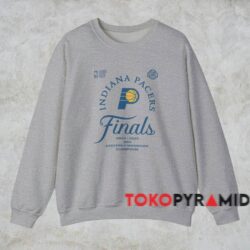 Indiana Pacers 2025 Eastern Conference Champions Locker Room Shirt 3 Indiana Pacers 2025 Eastern Conference Champions Locker Room Shirt Grey Sweatshirt