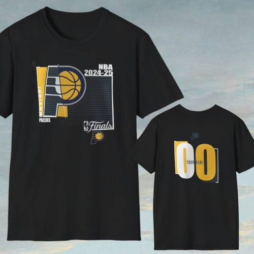 Indiana Pacers 2025 Nba Finals Custom Shirt Black T shirt