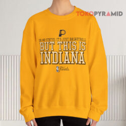 Indiana Pacers 49 States 2025 Nba Finals Gold Sweatshirt