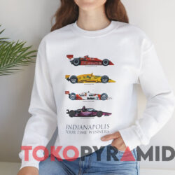 Indianapolis Four Time Winners Shirt 2 Indianapolis Four Time Winners Shirt White Sweatshirt