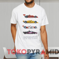 Indianapolis Four Time Winners Shirt White T shirt